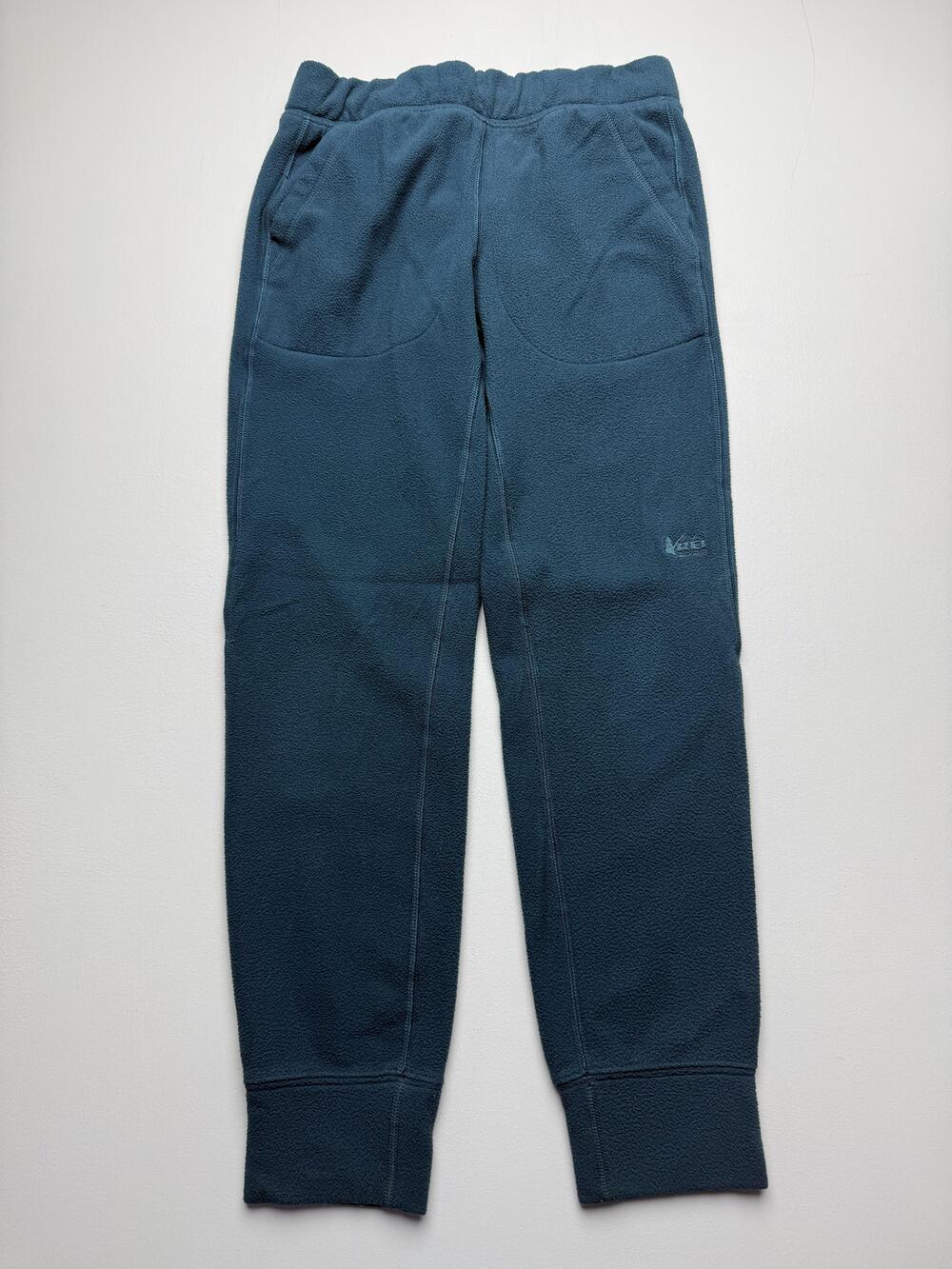 REI Co-op Sweatpants Youth M 10-12 Blue Fleece Elastic Waist Hiking Winter